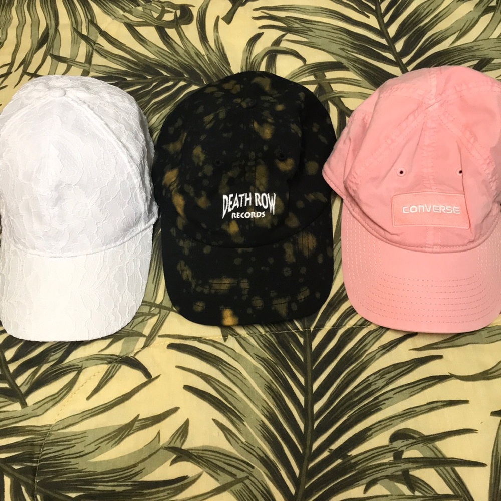 BUNDLE DAD HATS: white, black, pink galore!